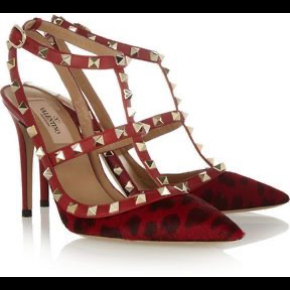 Valentino animal print heels